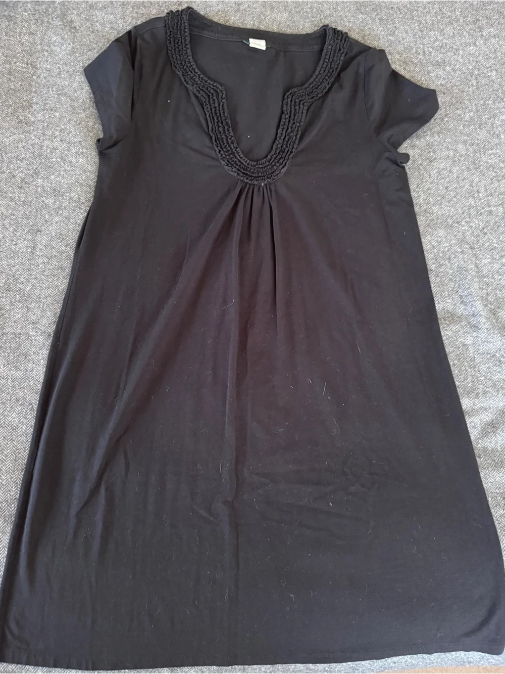 J. Crew Black Cap Sleeve dress